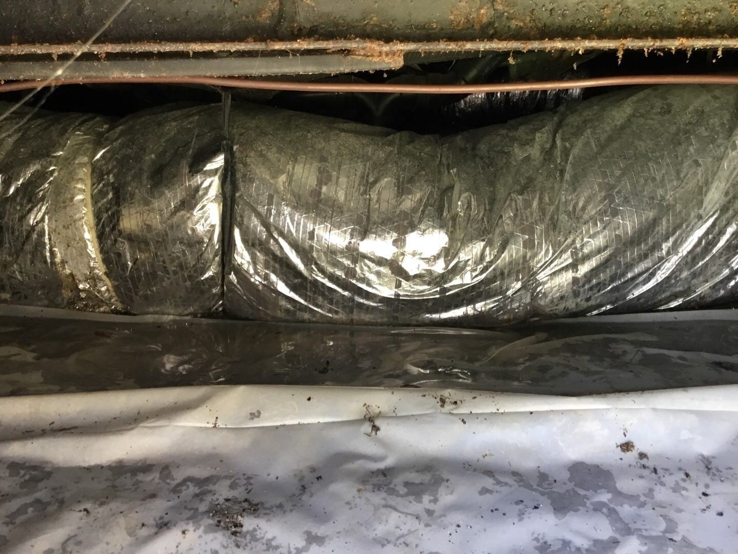 flooded ductwork