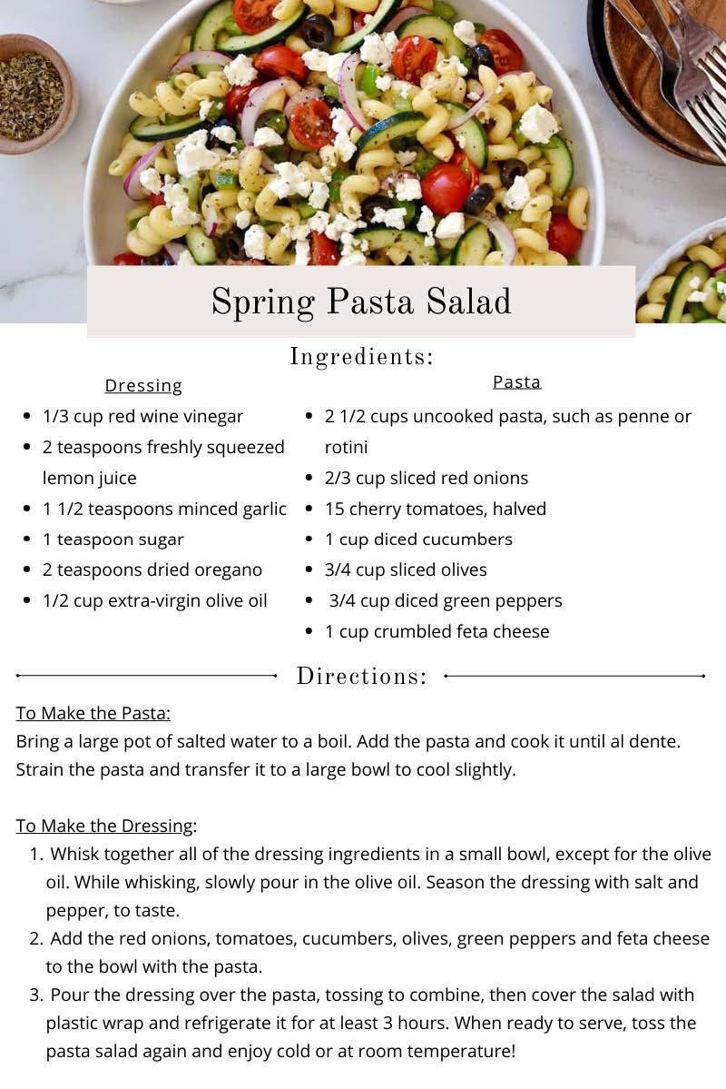 Pasta Salad Receipe